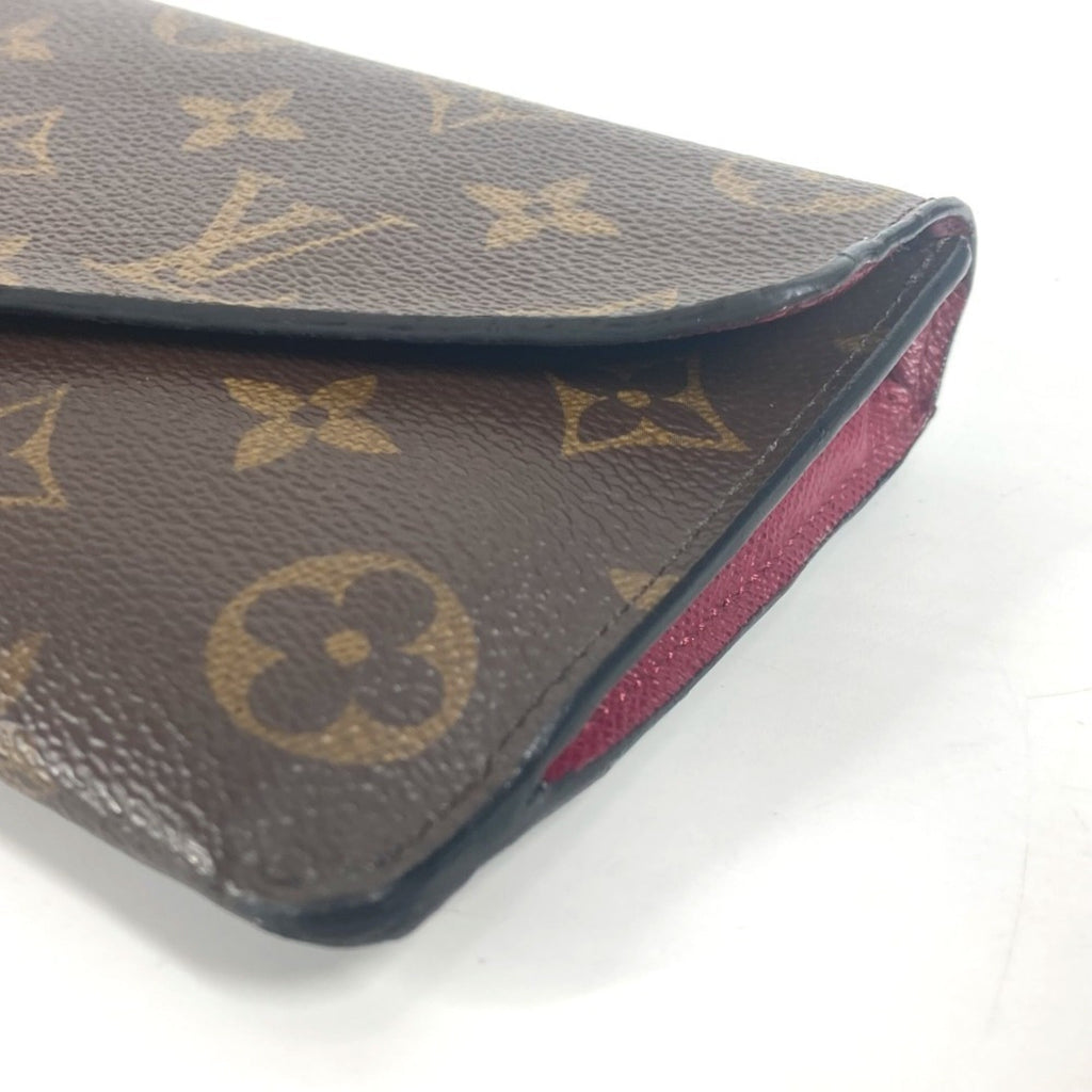 Louis Vuitton Monogram Brown Pink Monogram Long Wallet (Bi-Fold) (Pre-Owned)