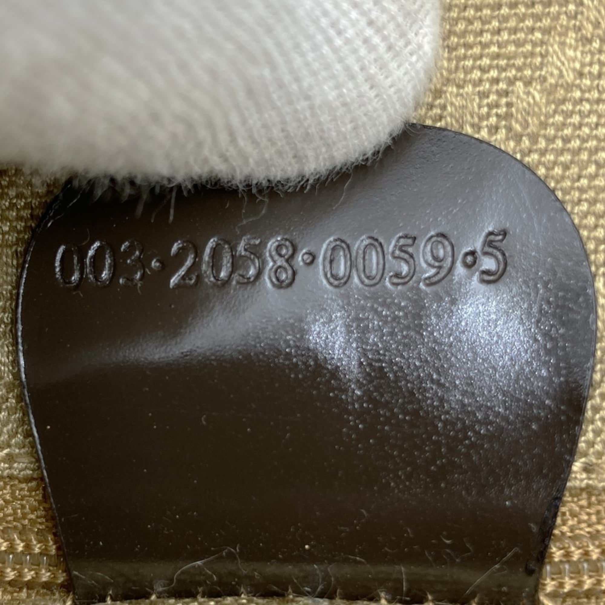 Gucci Brown Leather Nylon Sling Bag (Pre-Owned)