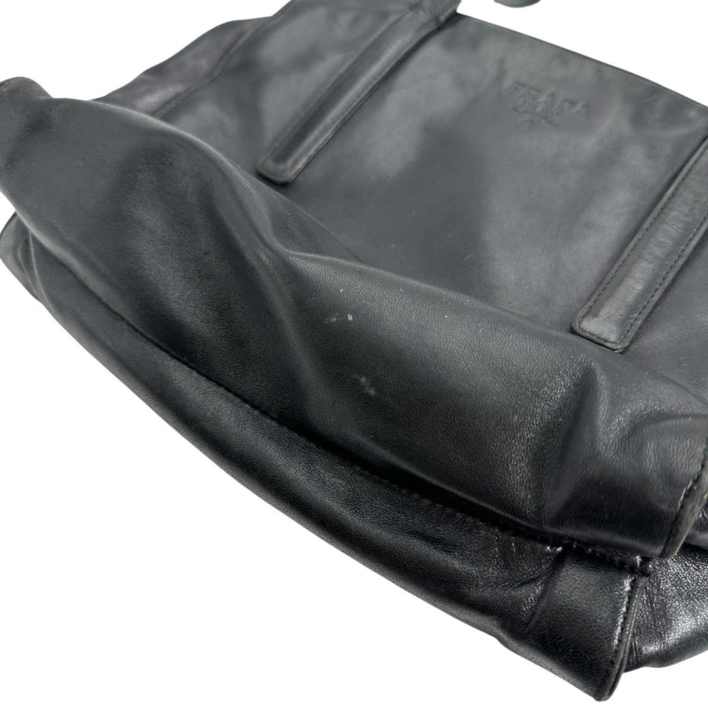 Prada Black Leather Tote Bag (Pre-Owned)