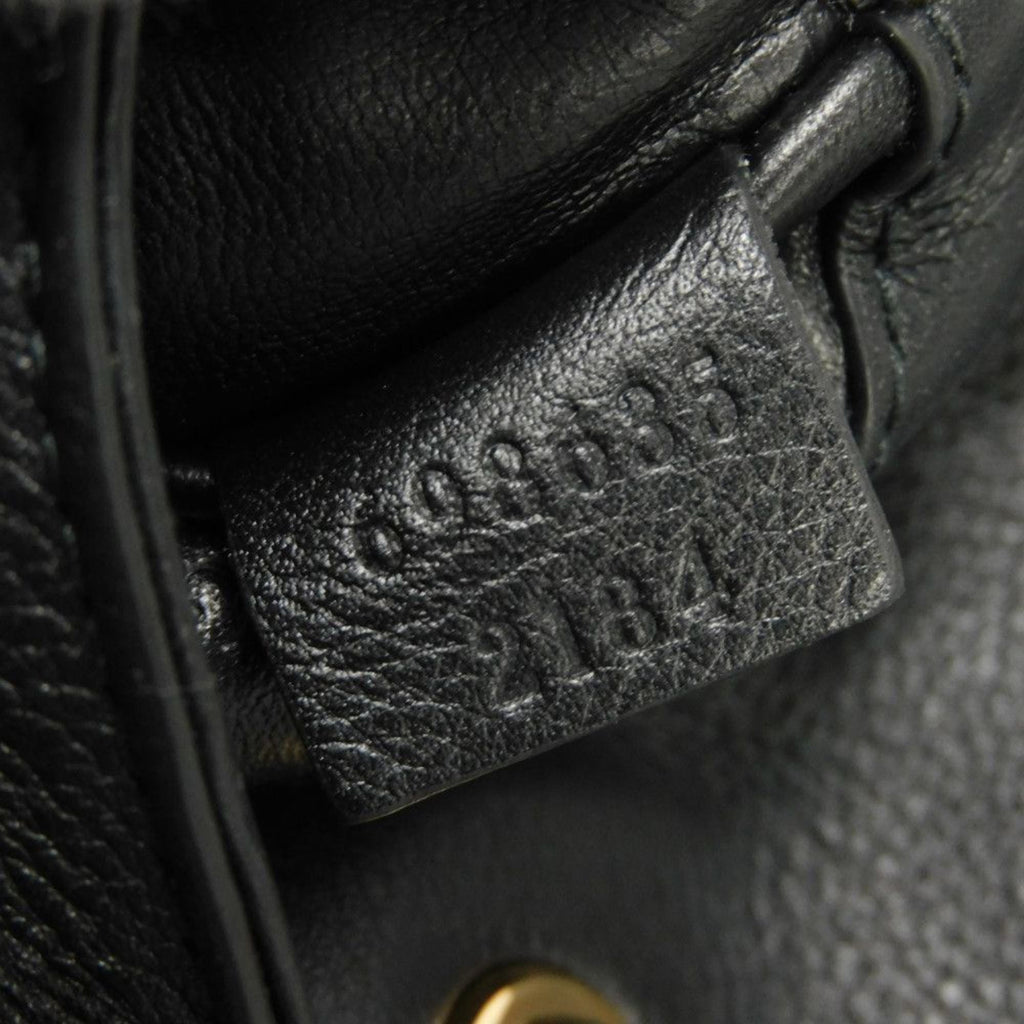 Gucci Black Leather Shoulder Bag (Pre-Owned)