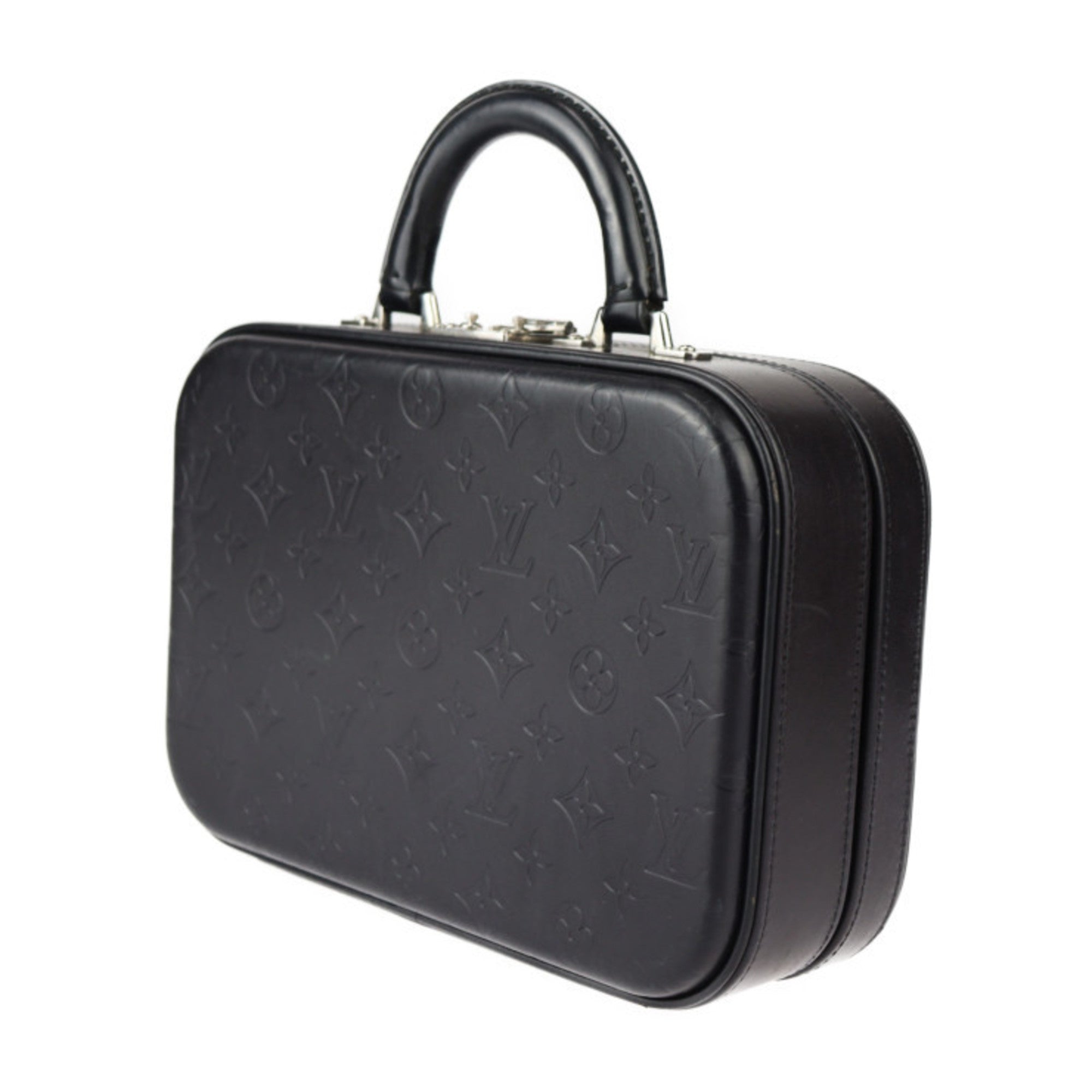 Louis Vuitton Black Leather Handbag (Pre-Owned)
