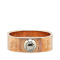 Louis Vuitton Silver Pink Gold Gold Plating Metal Band Ring (Pre-Owned)