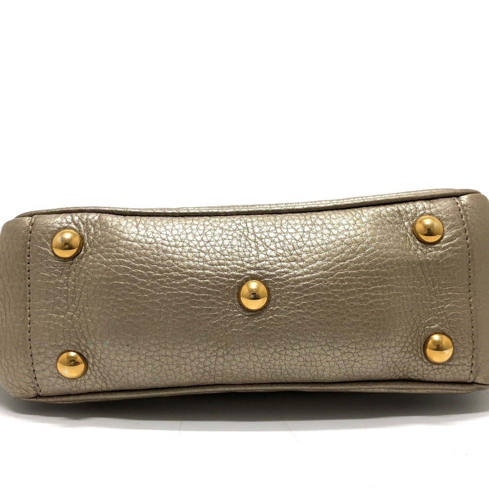 Gucci Gold Leather Handbag (Pre-Owned)