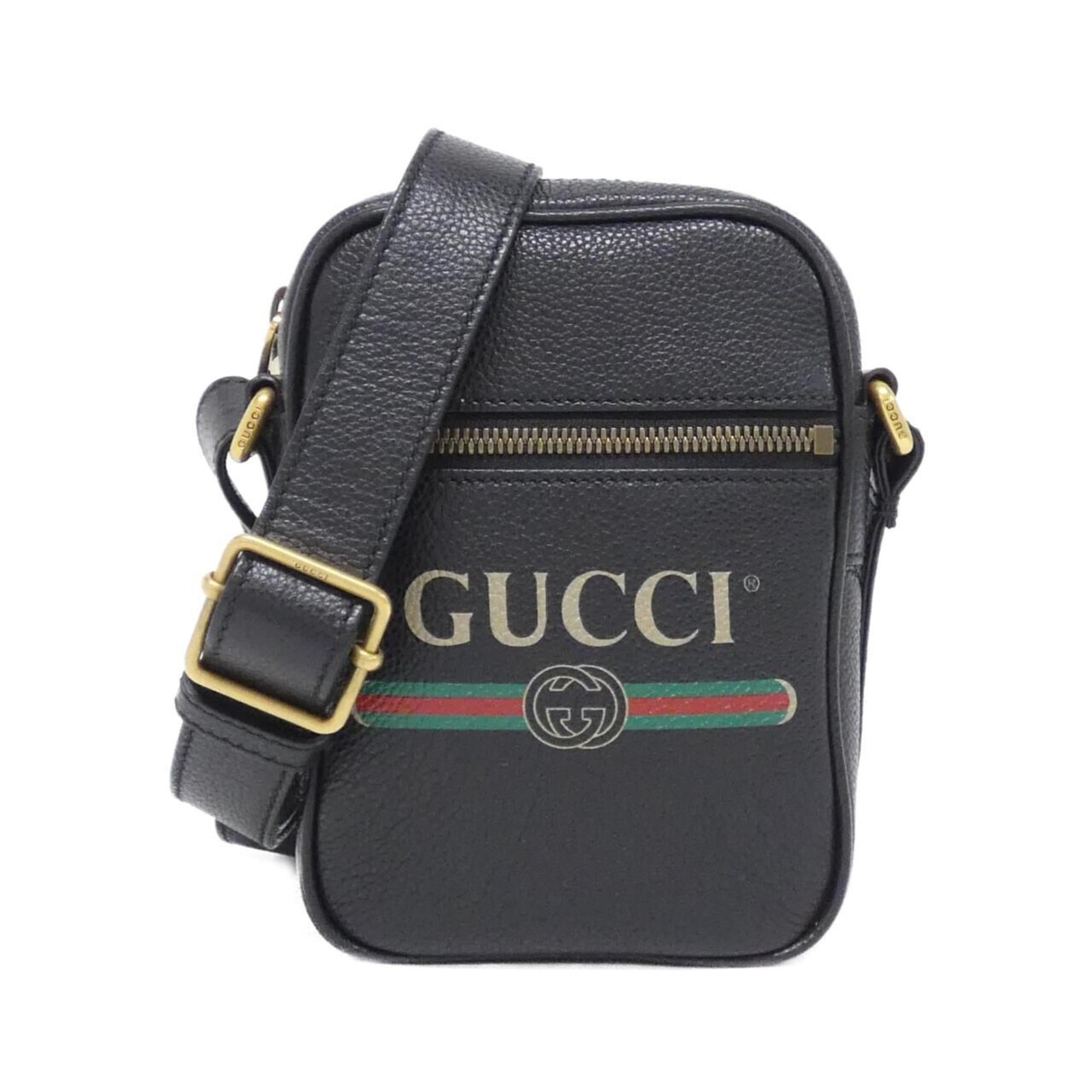 Gucci Black Leather Shoulder Bag (Pre-Owned)