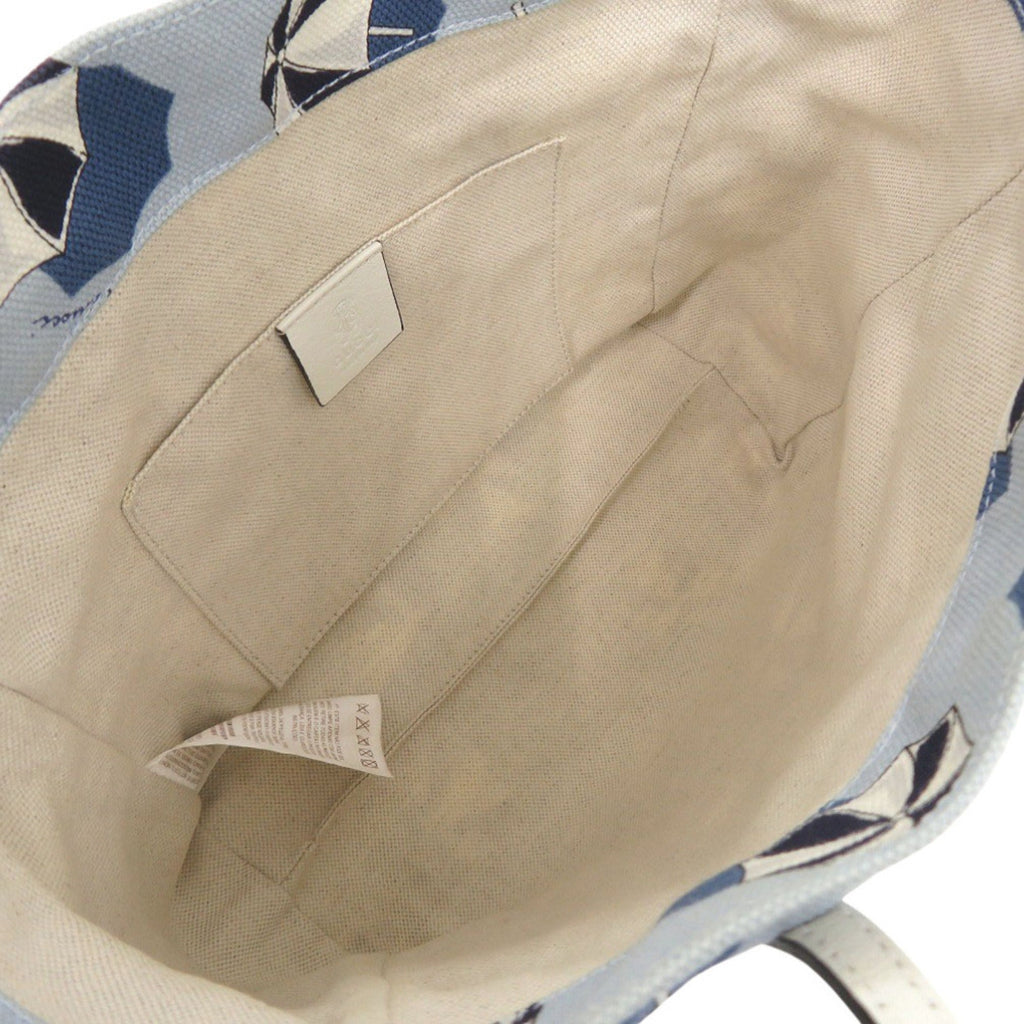 Gucci Blue Canvas Tote Bag (Pre-Owned)