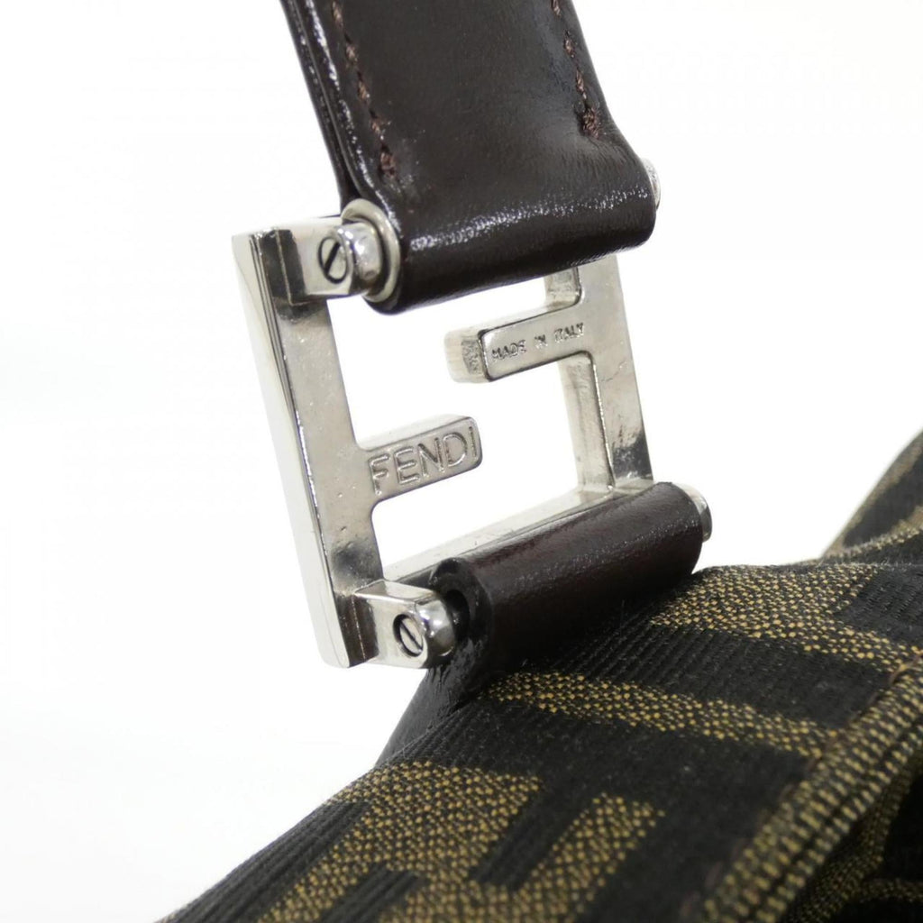 Fendi Brown Canvas Handbag (Pre-Owned)