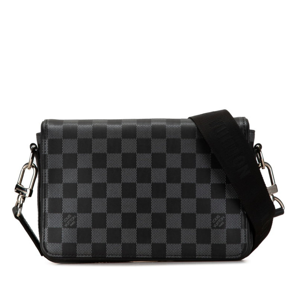 Louis Vuitton Black Pvc Leather Shoulder Bag (Pre-Owned)