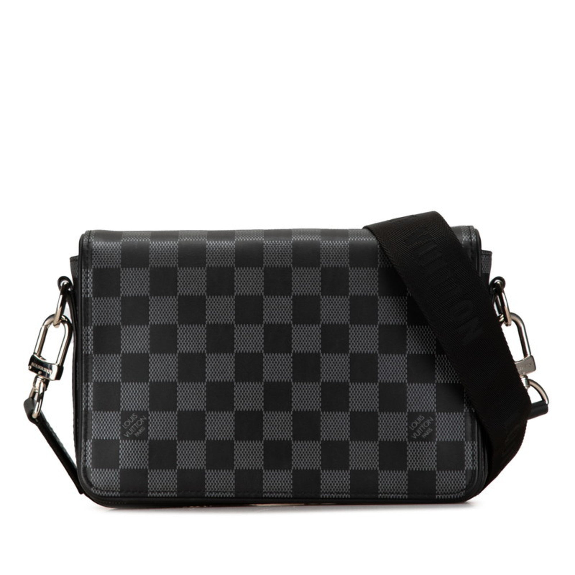 Louis Vuitton Black Pvc Leather Shoulder Bag (Pre-Owned)