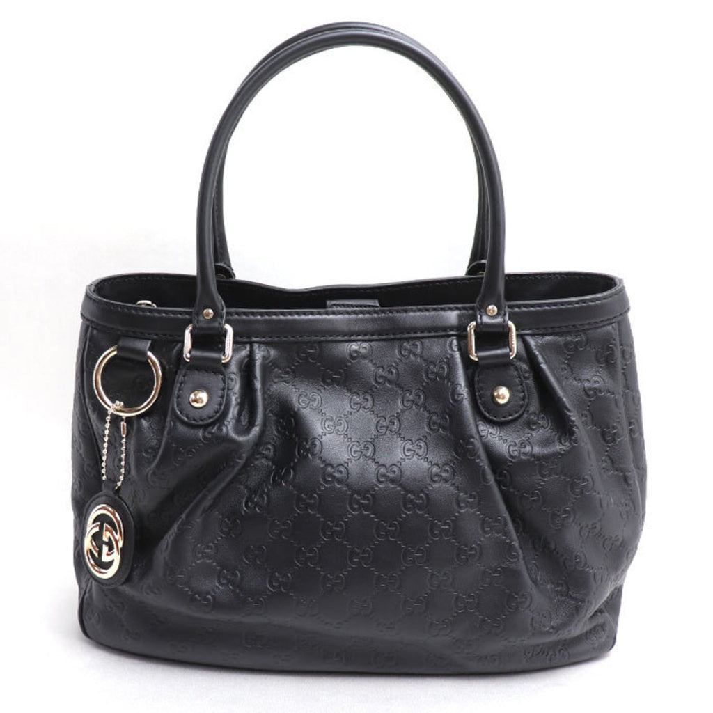 Gucci Black Leather Tote Bag (Pre-Owned)