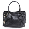 Gucci Black Leather Tote Bag (Pre-Owned)