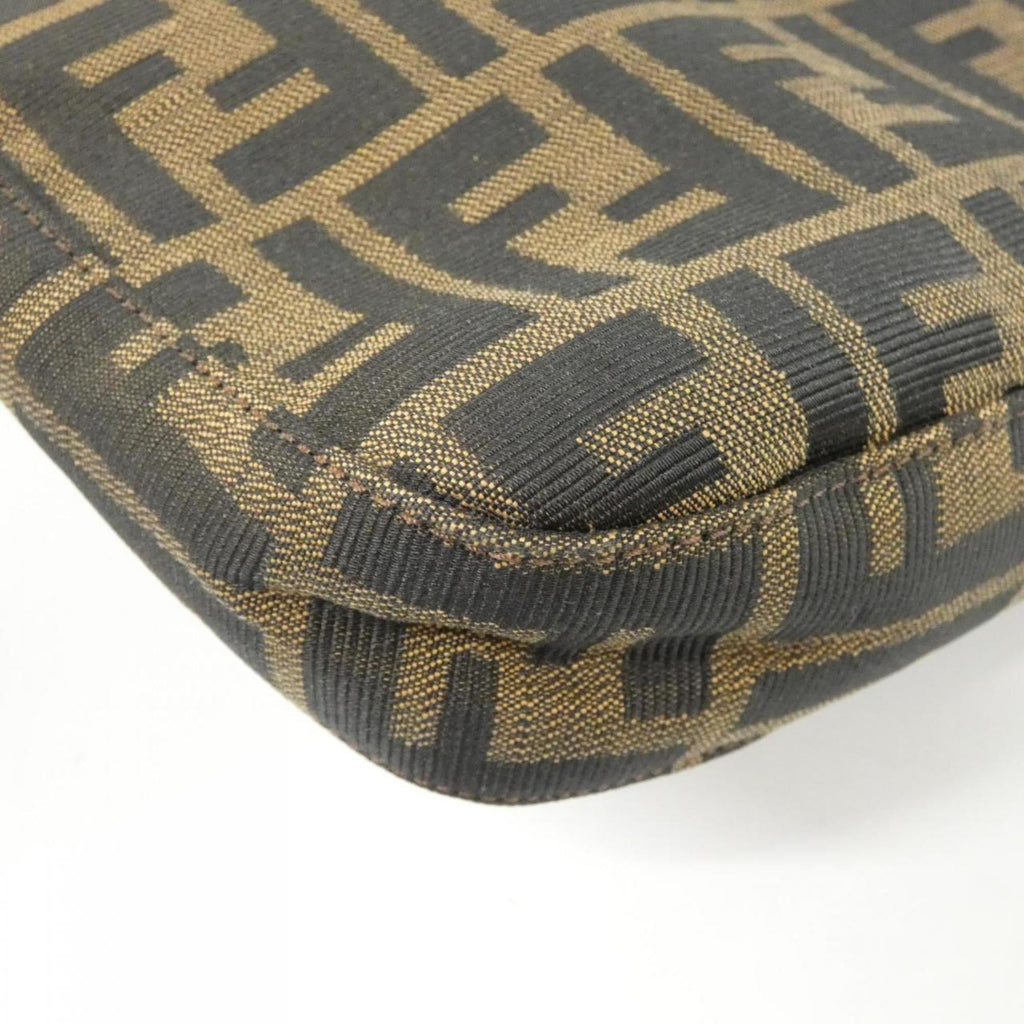 Fendi Brown Canvas Shoulder Bag (Pre-Owned)