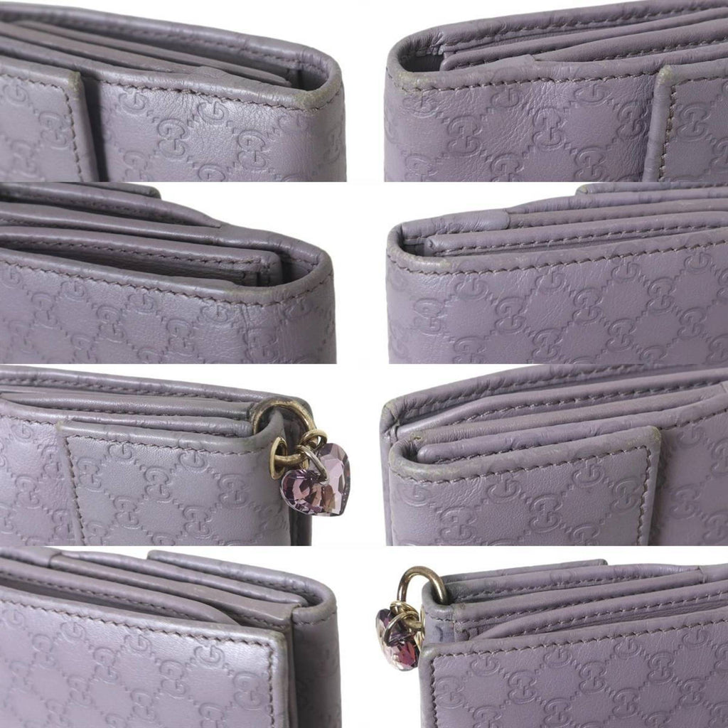 Gucci Purple Gray Long Wallet (Bi-Fold) (Pre-Owned)