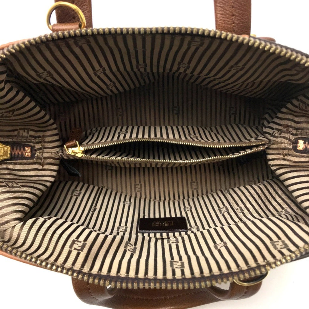 Fendi Brown Leather Handbag (Pre-Owned)