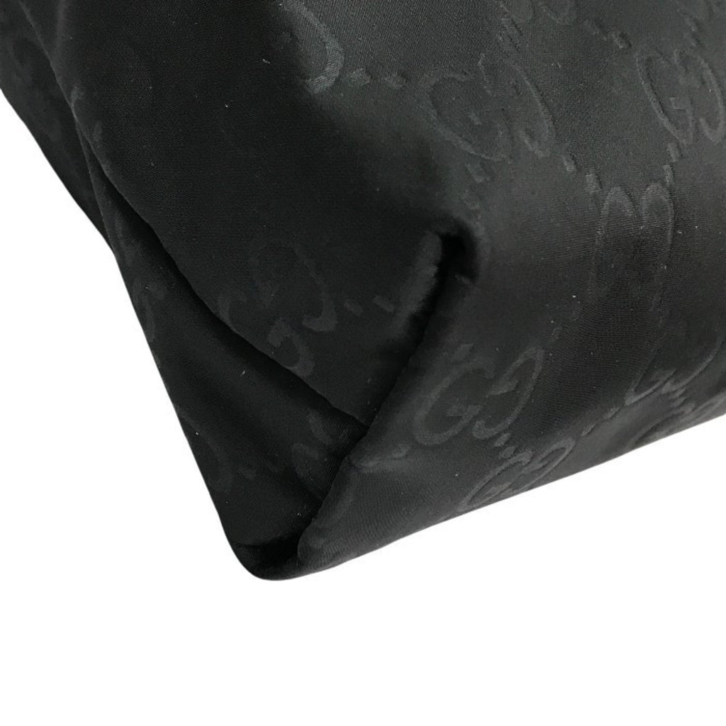 Gucci Black Nylon Leather Shoulder Bag (Pre-Owned)