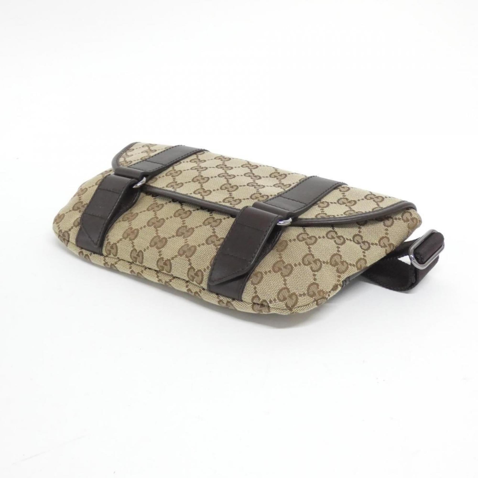 Gucci Beige Brown Gg Canvas Fanny Pack (Pre-Owned)