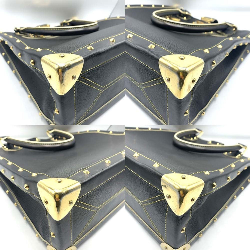 Louis Vuitton Black Suhali Leather Handbag Tote Bag (Pre-Owned)