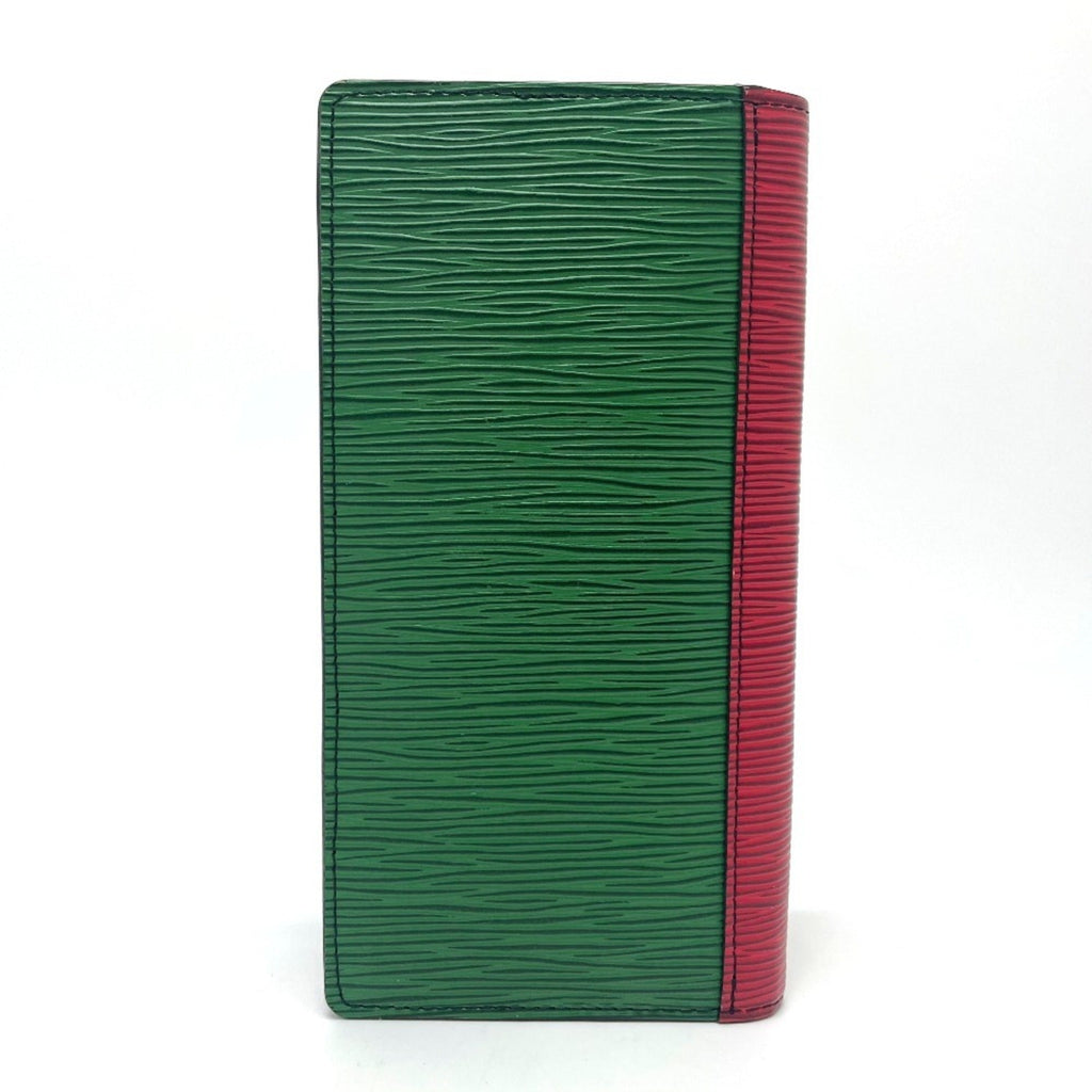 Louis Vuitton Epi Blue Green Red Color Epi Leather Long Wallet (Bi-Fold) (Pre-Owned)