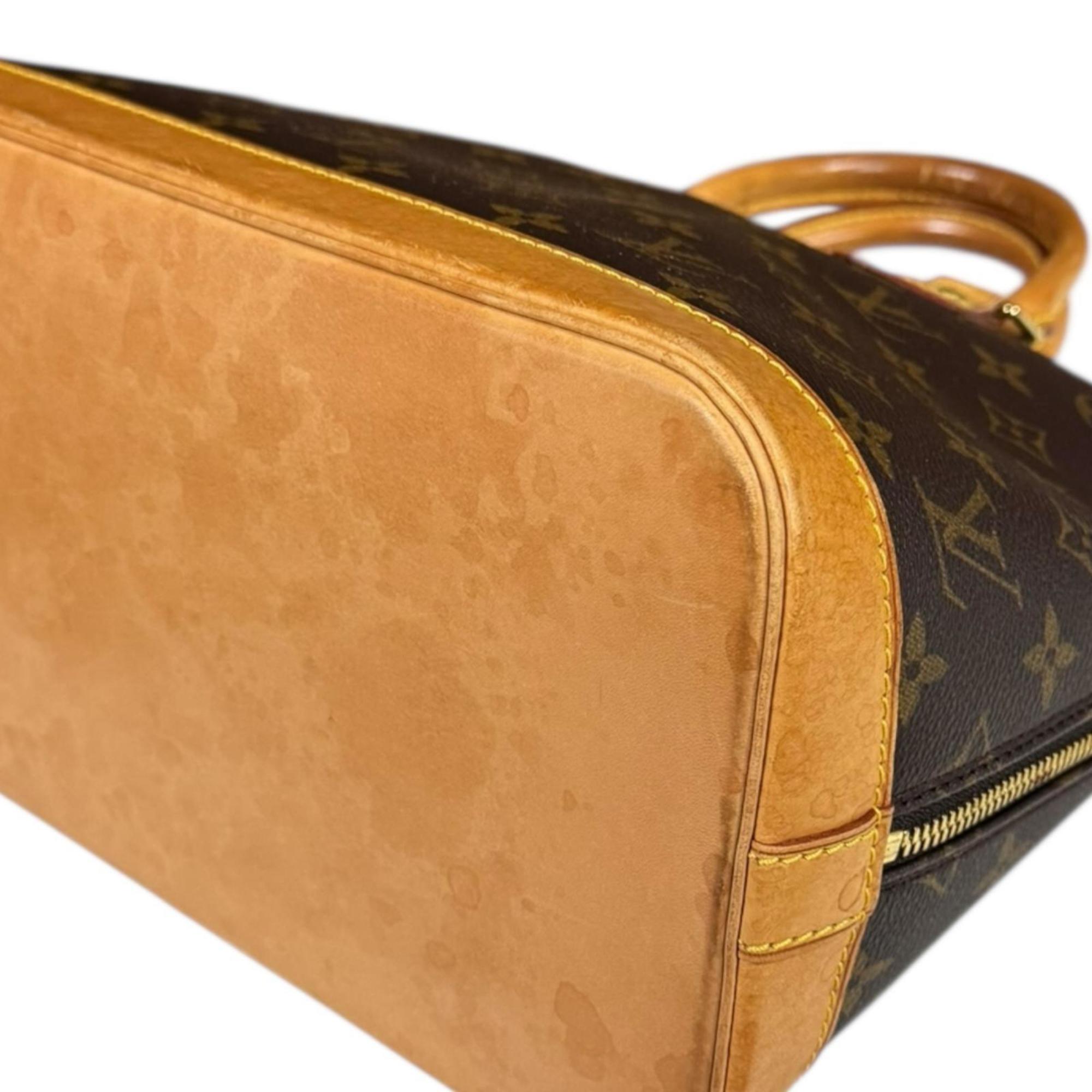 Louis Vuitton Brown Monogram Canvas Handbag (Pre-Owned)