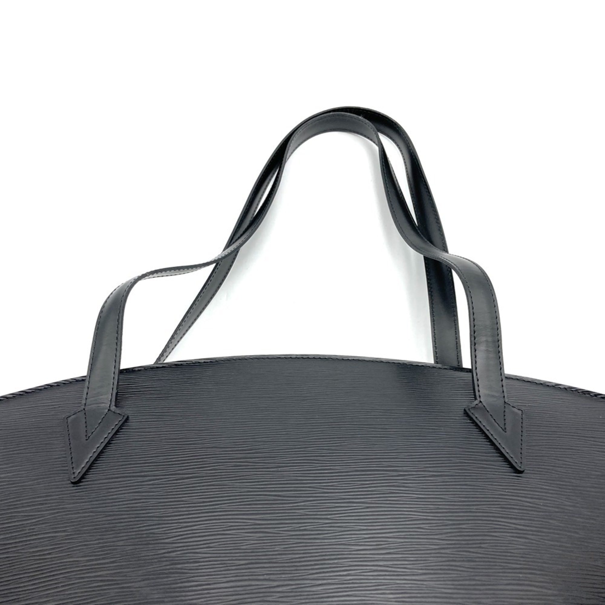 Louis Vuitton Black Noir Epi Leather Shoulder Bag (Pre-Owned)