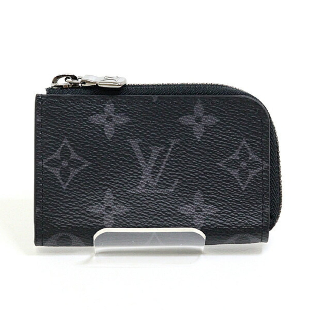 Louis Vuitton Black Monogram Eclipse Canvas Leather Coin Purse/Coin Case (Pre-Owned)