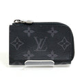 Louis Vuitton Black Monogram Eclipse Canvas Leather Coin Purse/Coin Case (Pre-Owned)