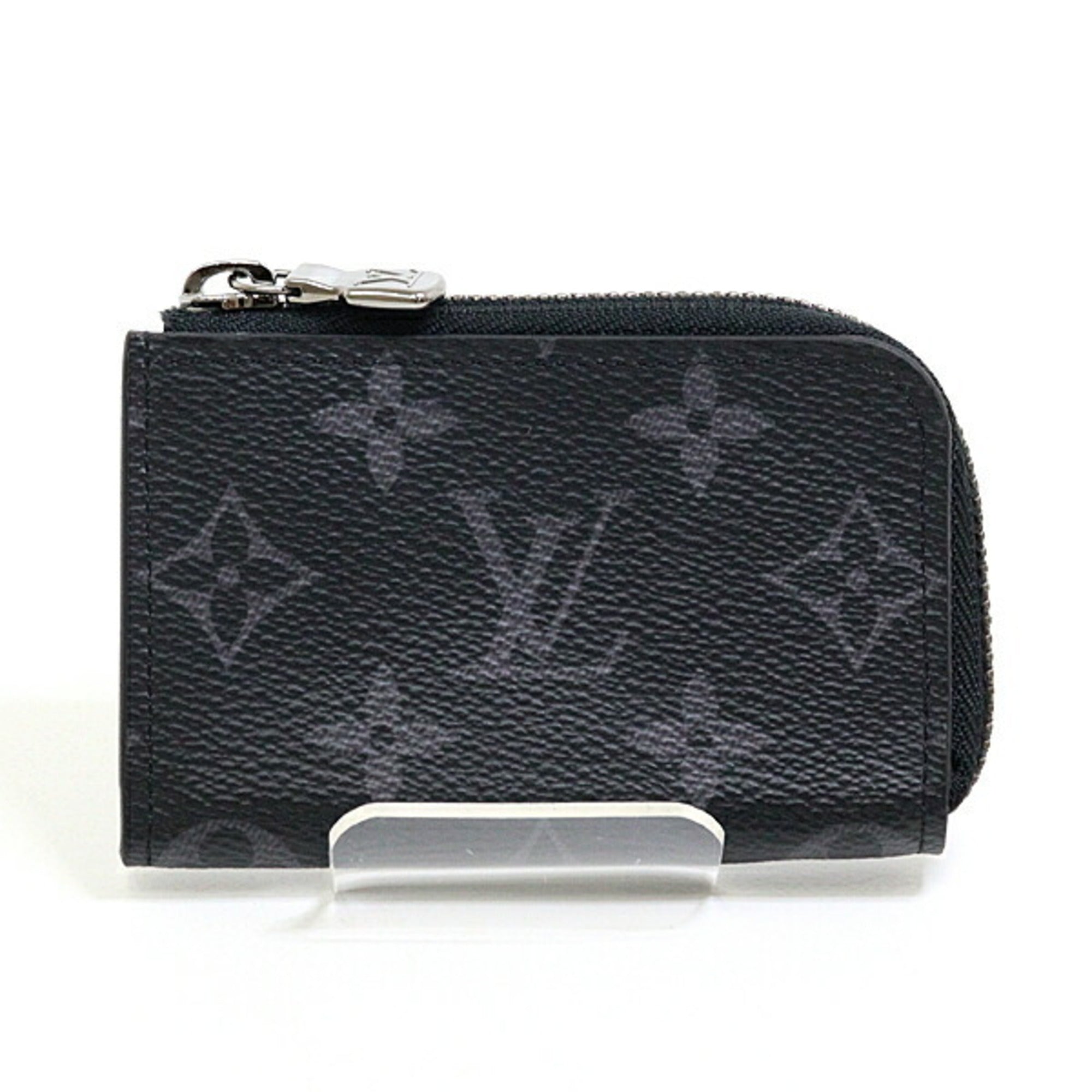 Louis Vuitton Black Monogram Eclipse Canvas Leather Coin Purse/Coin Case (Pre-Owned)