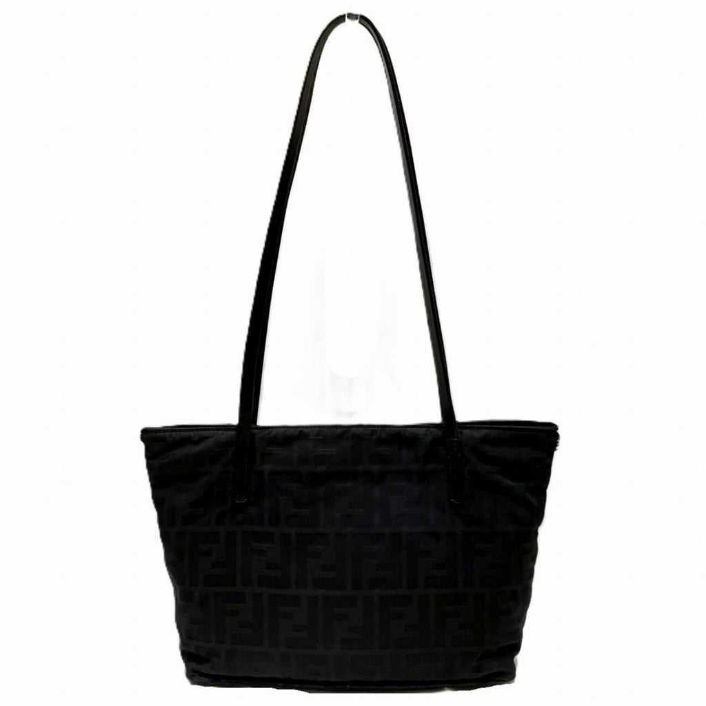 Fendi Black Zucca Canvas Tote Bag (Pre-Owned)