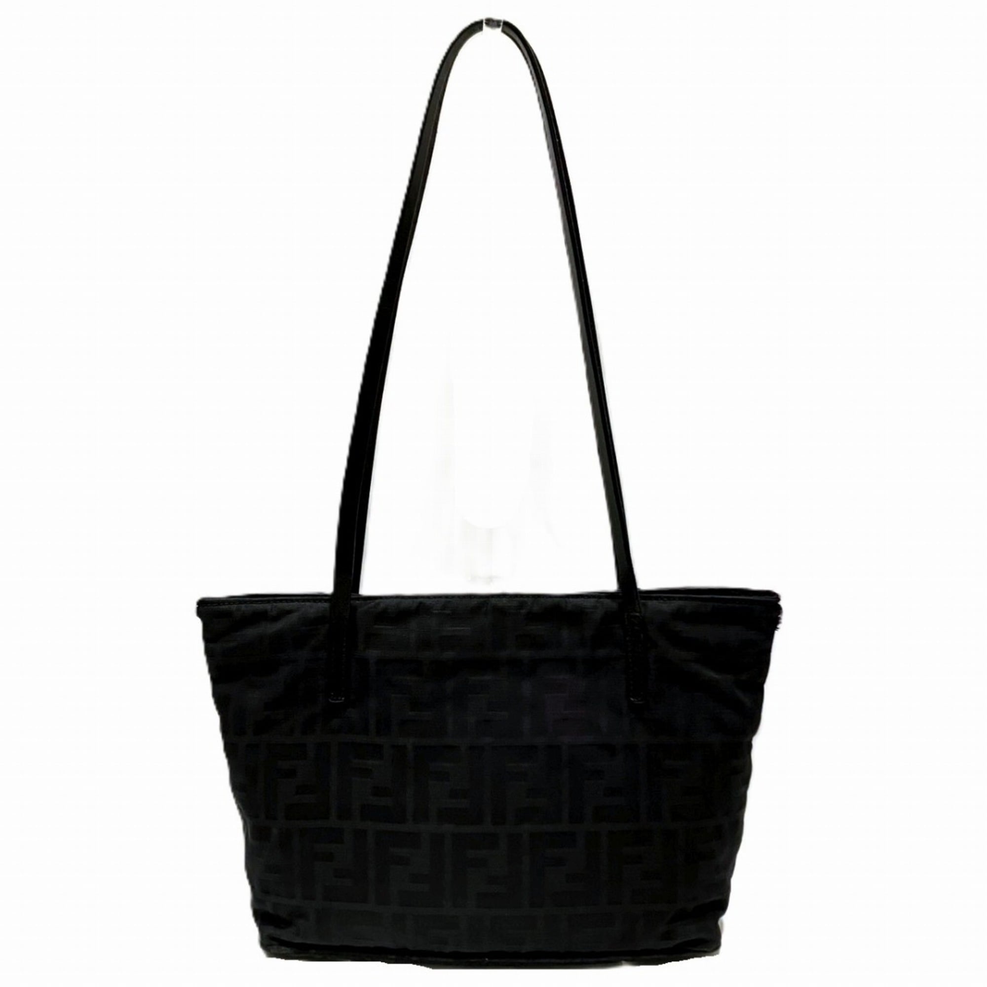 Fendi Black Zucca Canvas Tote Bag (Pre-Owned)