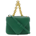 Bottega Veneta Green Leather Shoulder Bag (Pre-Owned)