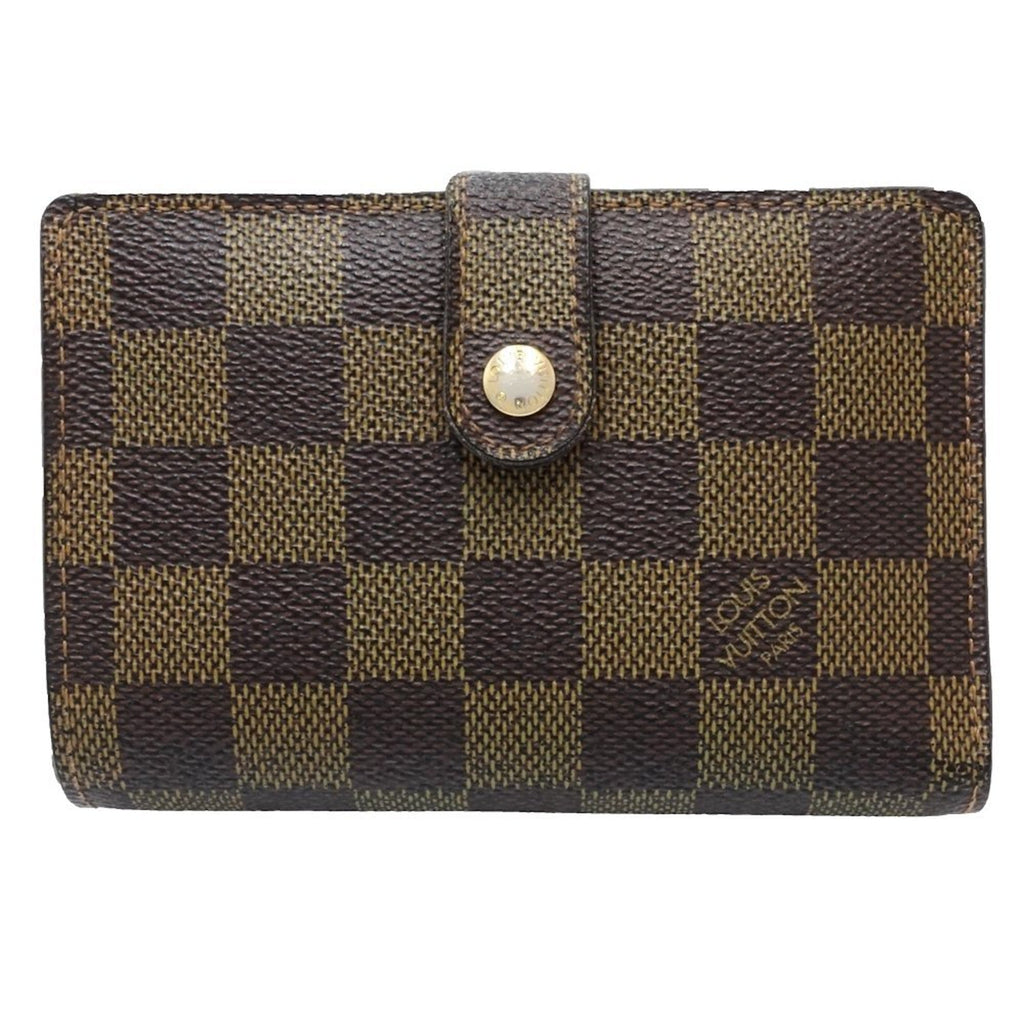 Louis Vuitton Damier Damier Canvas Ebene Damier Canvas Wallet (Bi-Fold) (Pre-Owned)