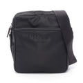 Prada Black Nylon Leather Handbag Shoulder Bag (Pre-Owned)