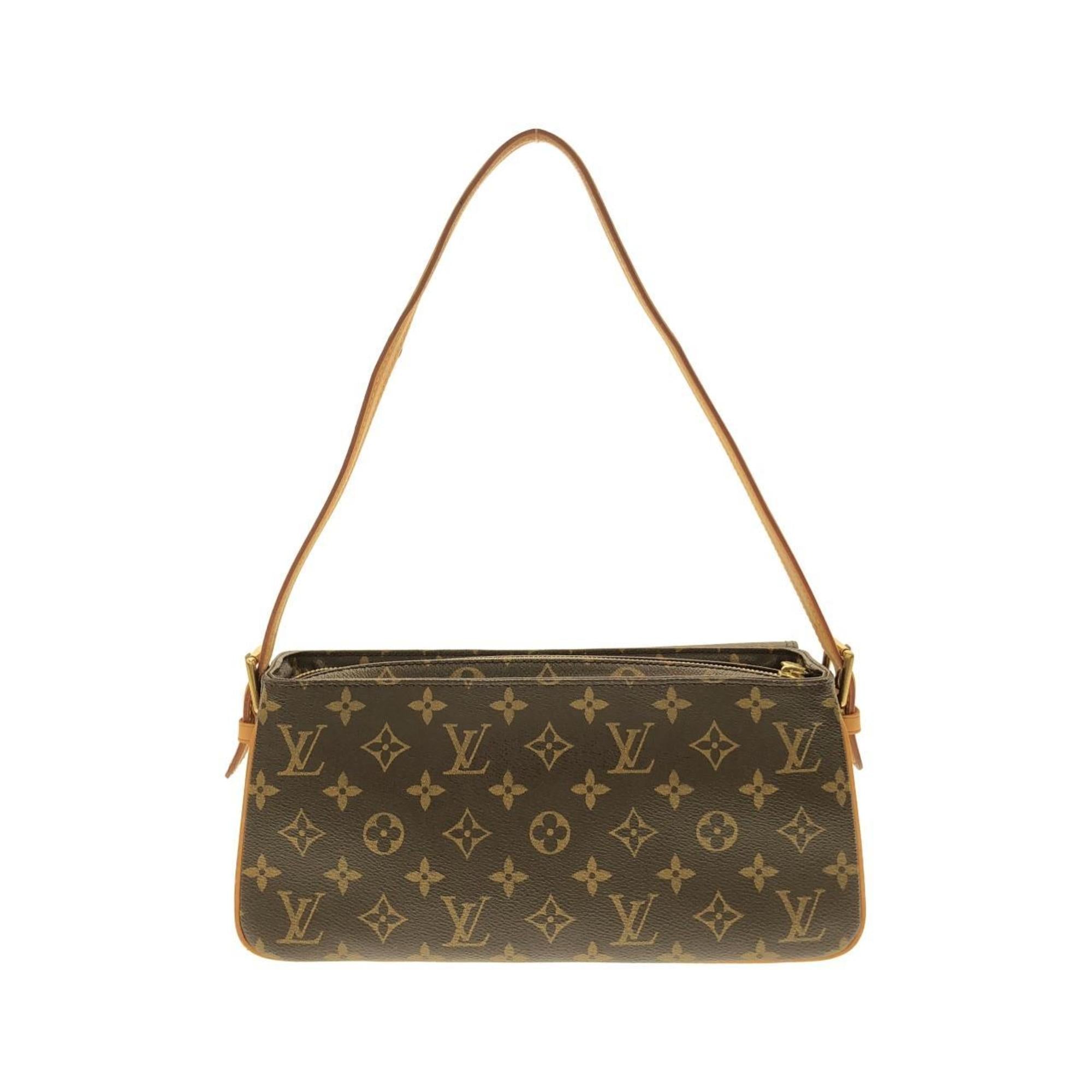 Louis Vuitton Marron Coated Canvas Shoulder Bag (Pre-Owned)