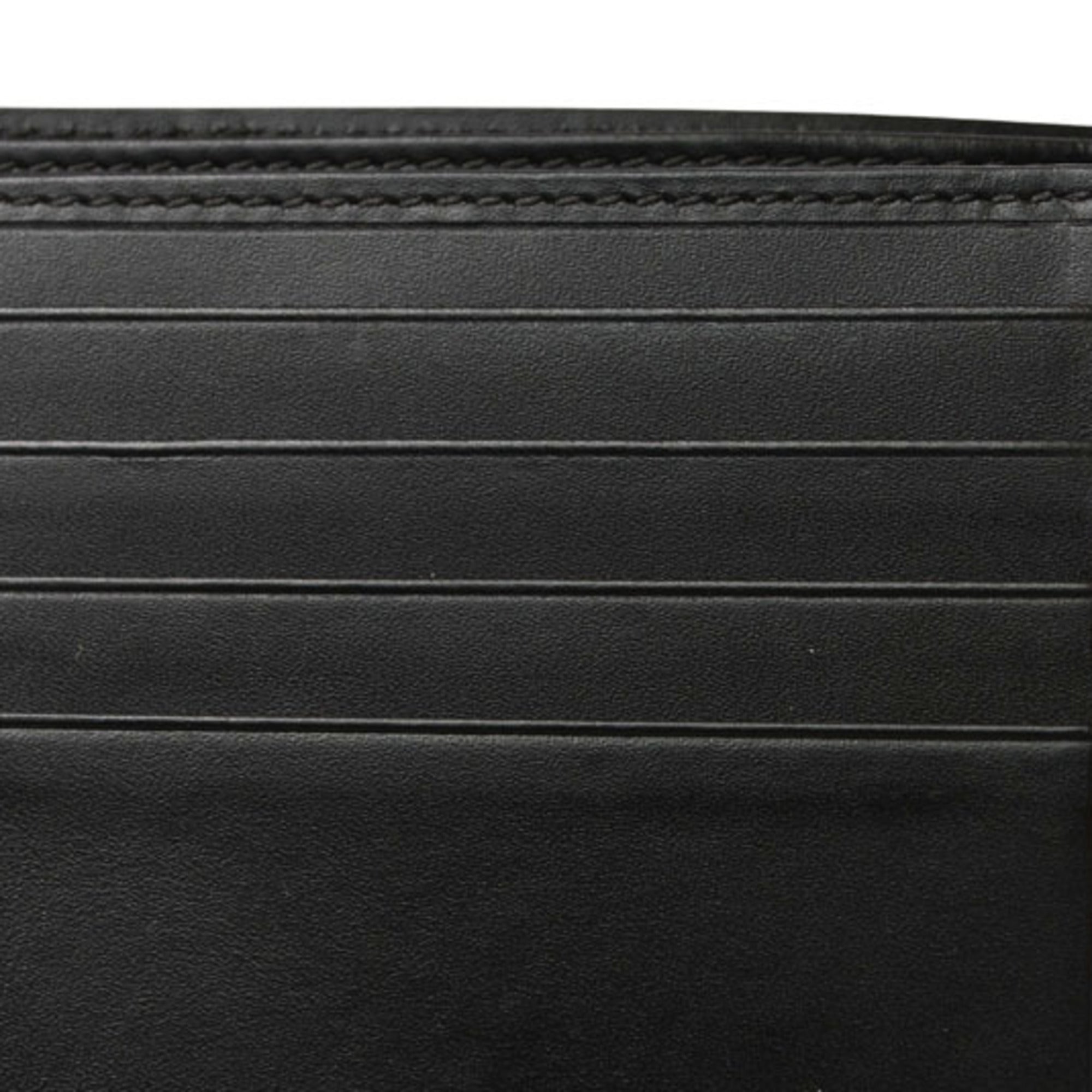 Gucci Gray Navy Red Color Pvc Wallet (Bi-Fold) (Pre-Owned)