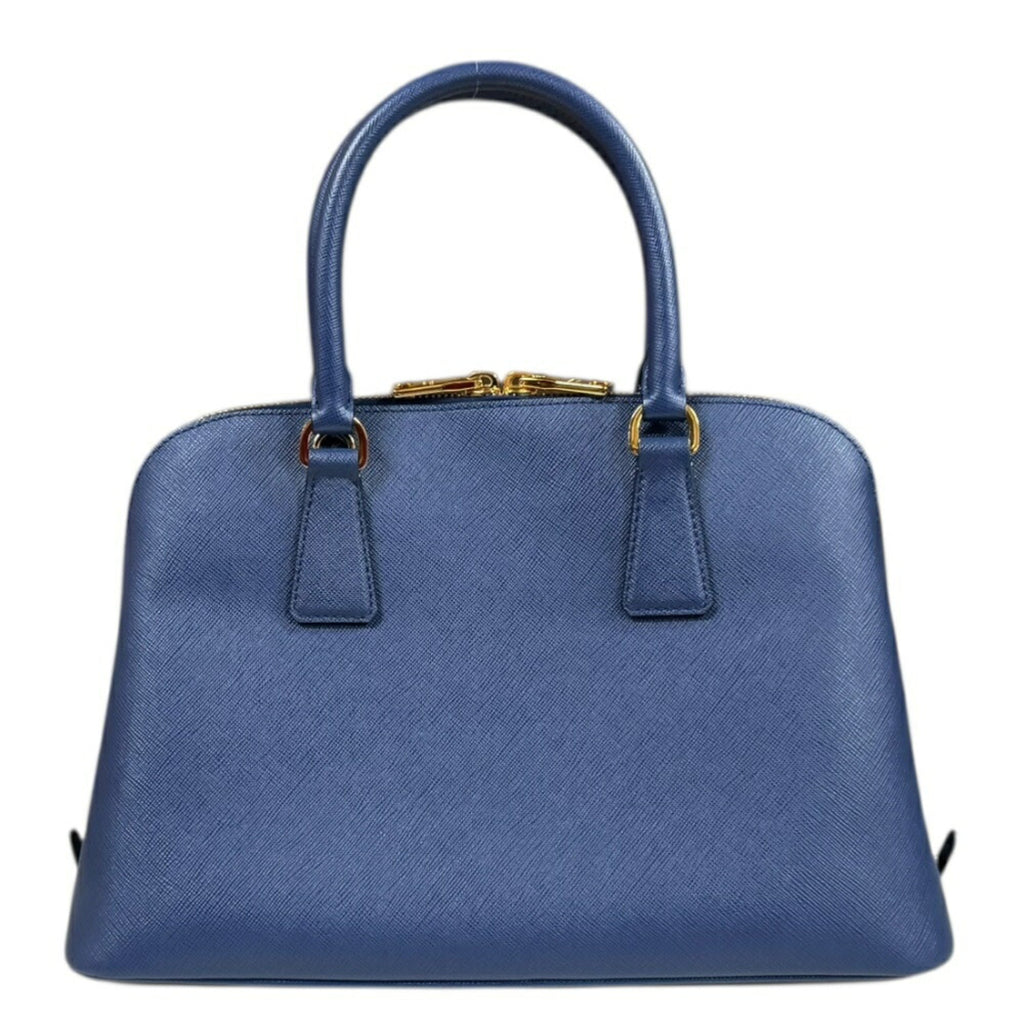 Prada Blue Leather Shoulder Bag (Pre-Owned)