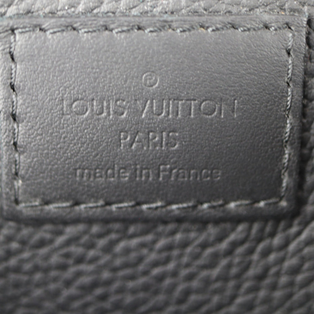 Louis Vuitton Black Noir Leather Pouch Sling Bag (Pre-Owned)