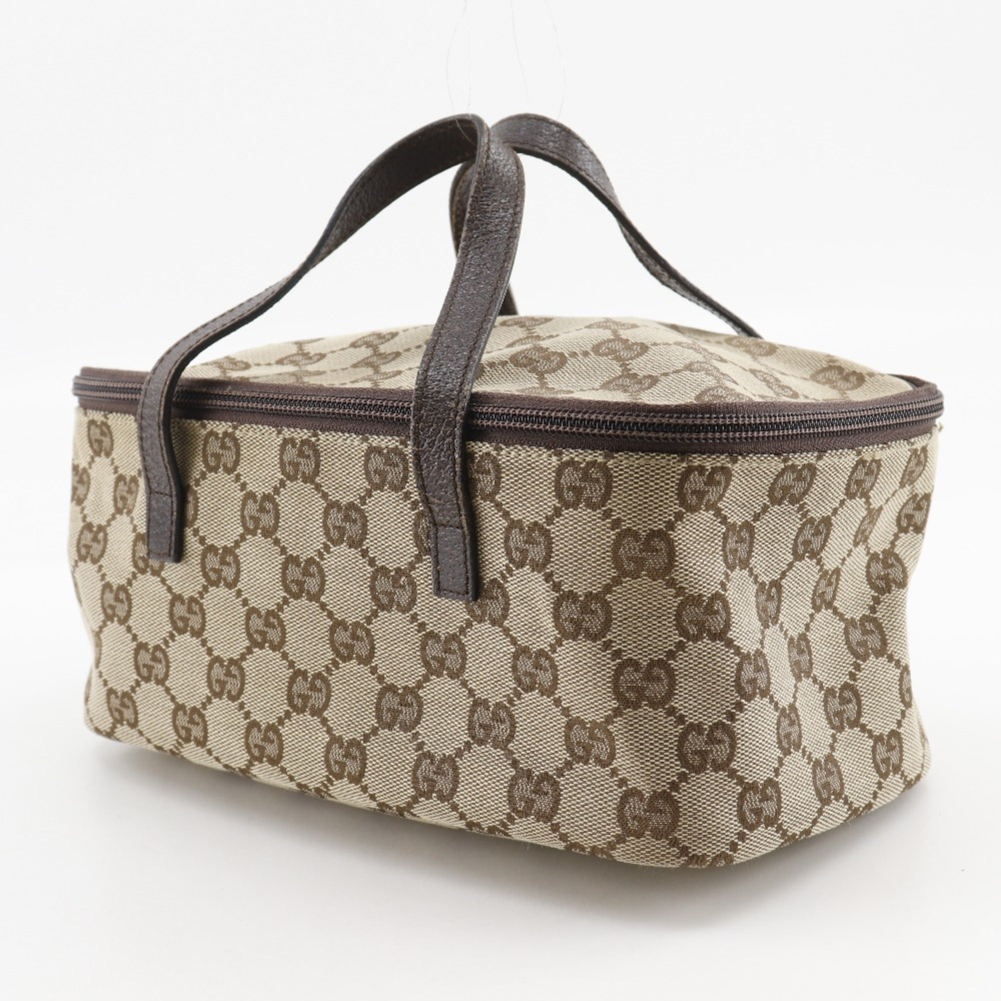 Gucci Beige Gg Canvas Handbag (Pre-Owned)
