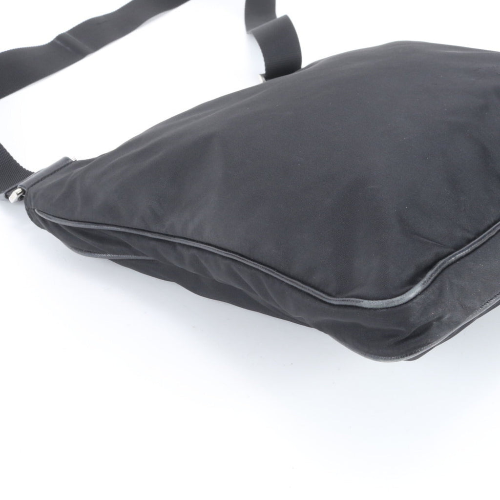 Prada Black Nylon Leather Shoulder Bag (Pre-Owned)