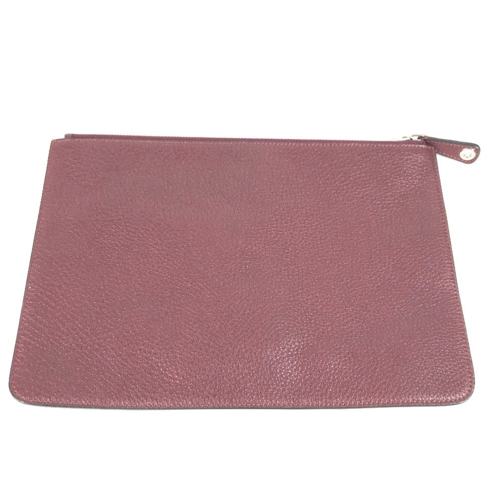 Fendi Brown Leather Clutch Bag (Pre-Owned)