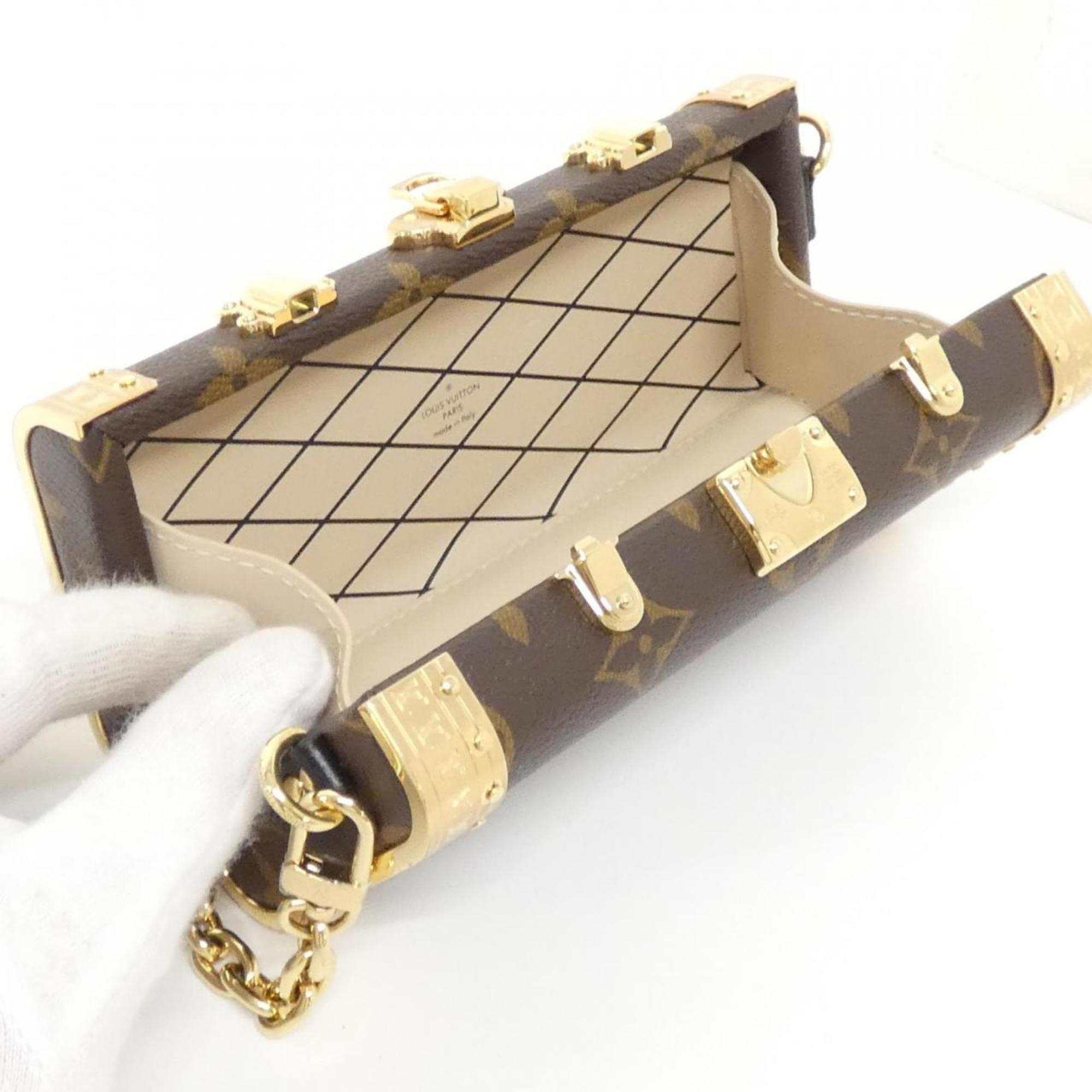 Louis Vuitton Monogram Marron Coated Canvas Handbag (Pre-Owned)