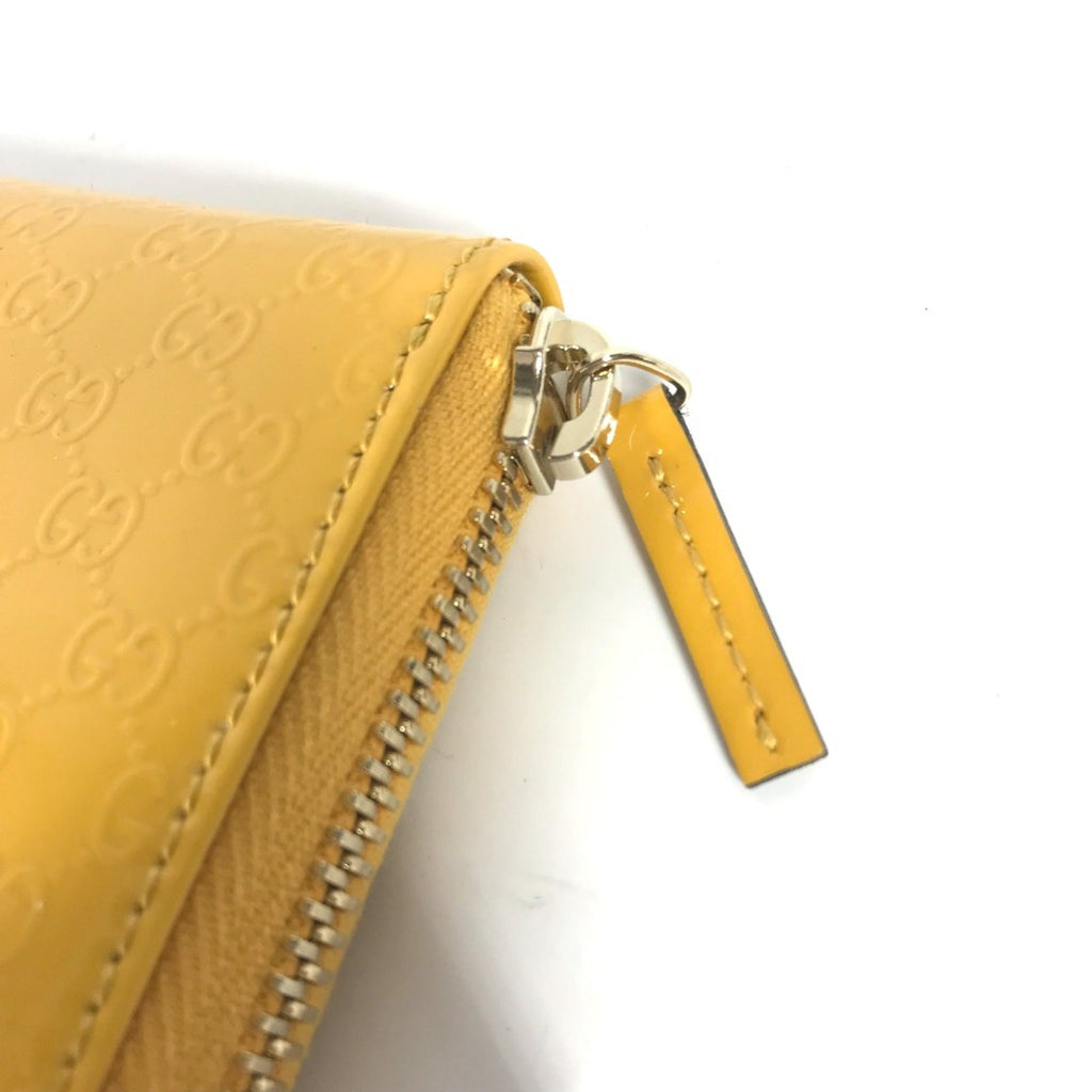 Gucci Yellow Patent Leather Coin Purse/Coin Case (Pre-Owned)