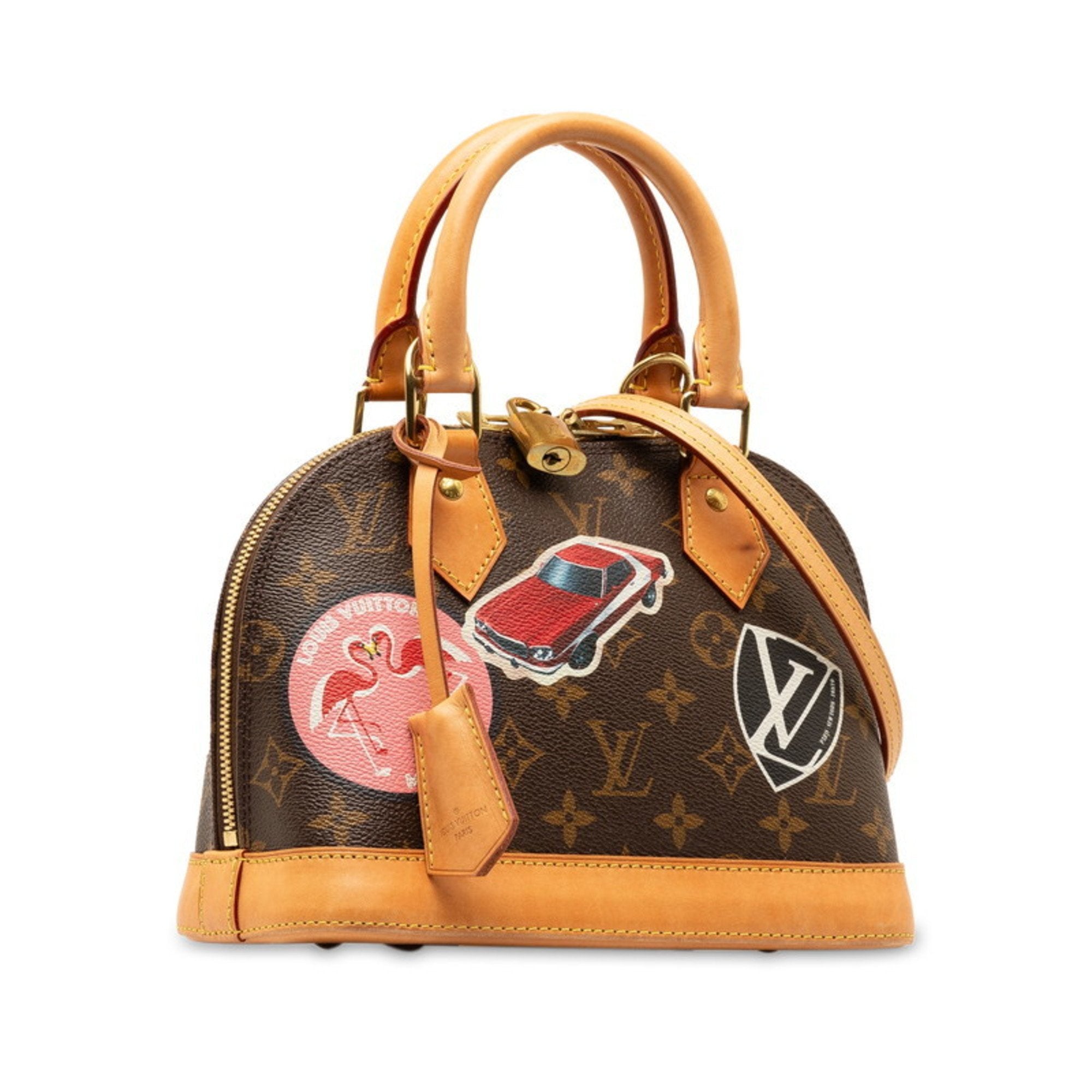 Louis Vuitton Monogram Brown Monogram Multi-Color Red Color Monogram Handbag Shoulder Bag (Pre-Owned)