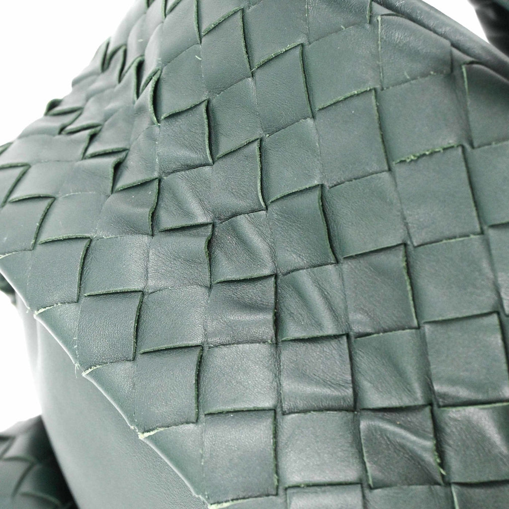 Bottega Veneta Green Intrecciato Backpack (Pre-Owned)