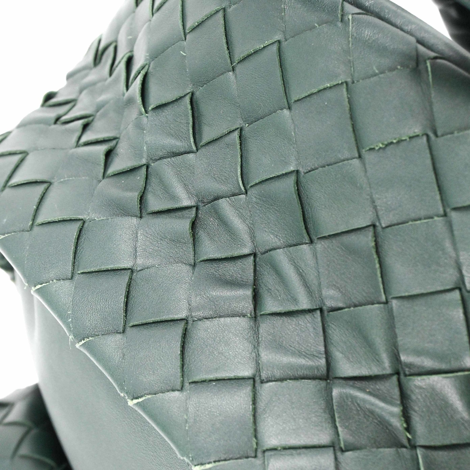 Bottega Veneta Green Intrecciato Backpack (Pre-Owned)