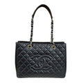 Chanel Black Caviar Leather Tote Bag (Pre-Owned)
