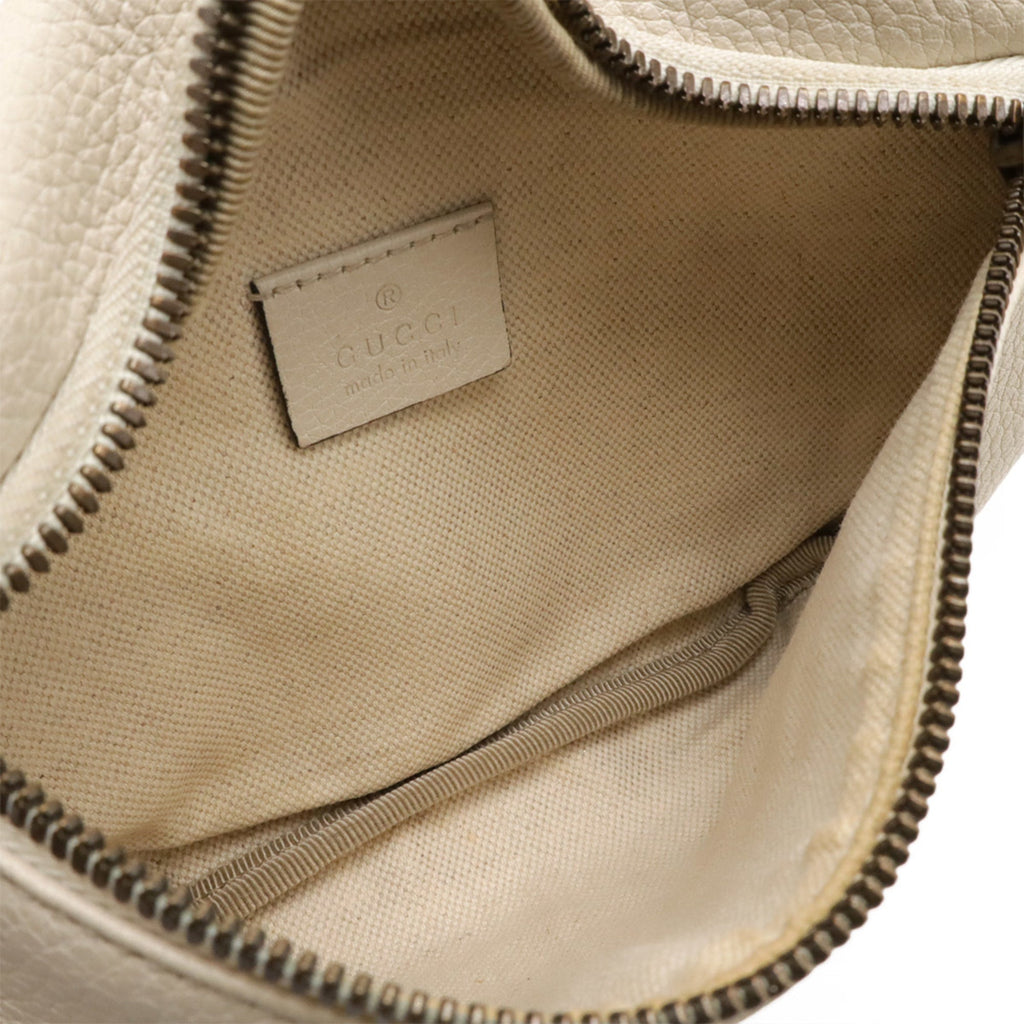 Gucci Green Ivory Red Color Leather Sling Bag (Pre-Owned)