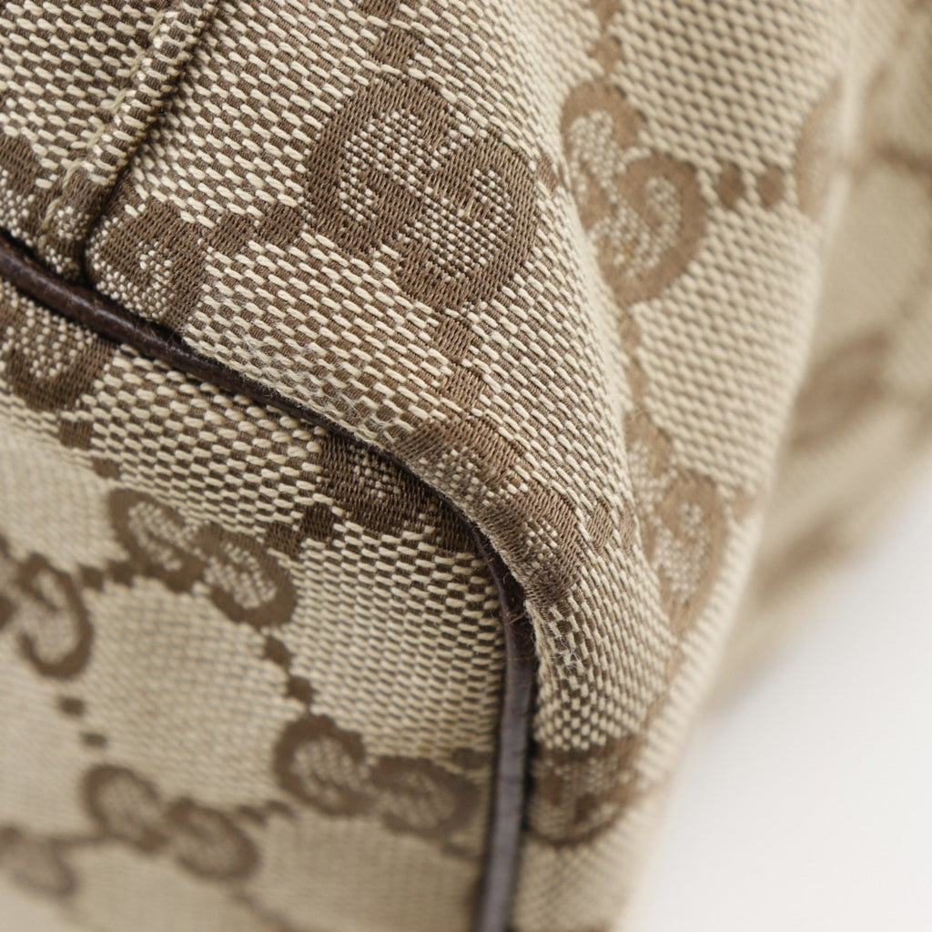 Gucci Beige Gg Canvas Handbag (Pre-Owned)