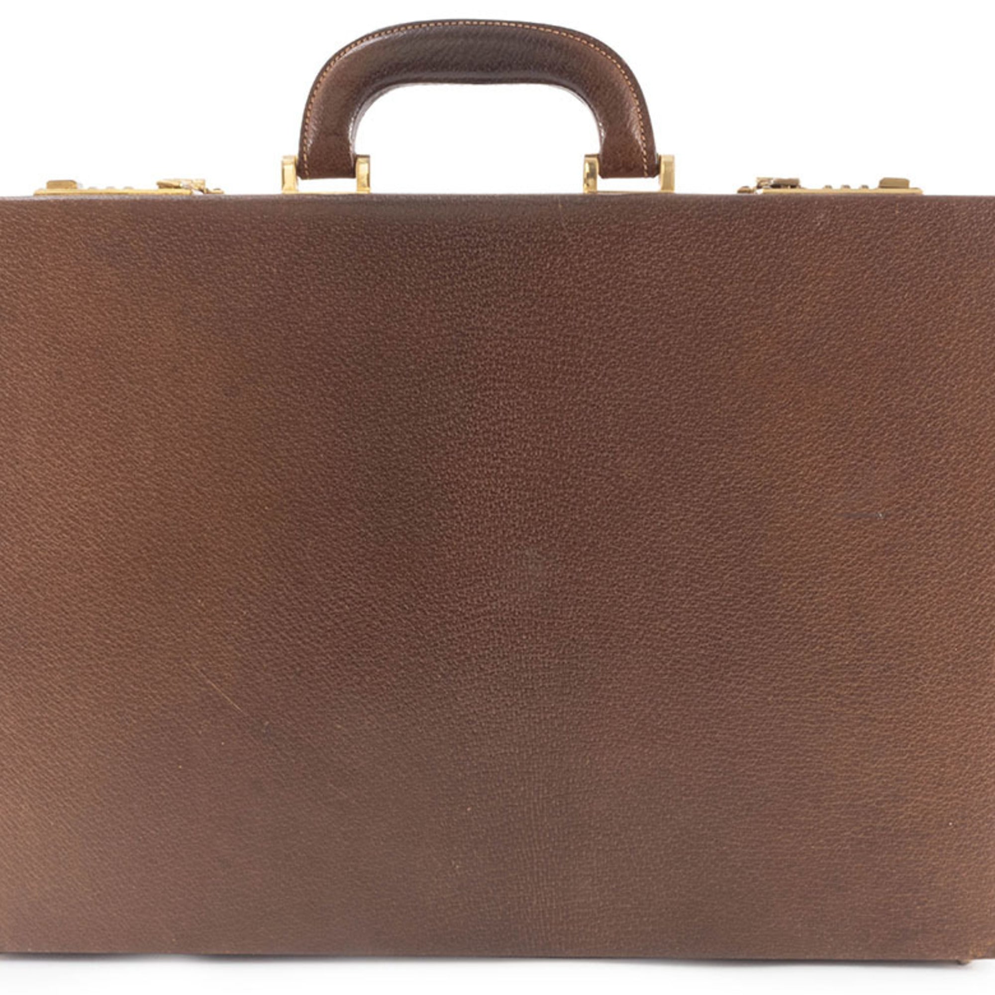 Gucci Brown Leather Attaché Case (Pre-Owned)