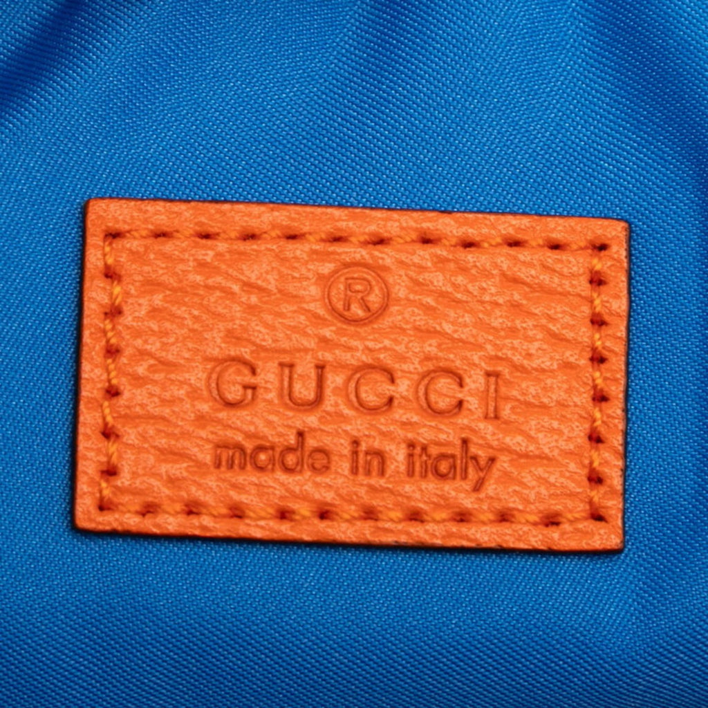 Gucci Blue Orange Purple Nylon Rubber Sling Bag (Pre-Owned)