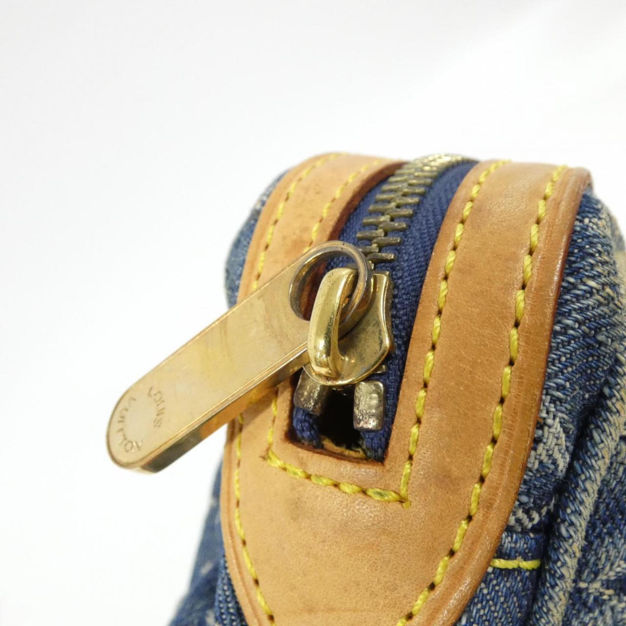 Louis Vuitton Monogram Denim Blue Monogram Denim Shoulder Bag (Pre-Owned)