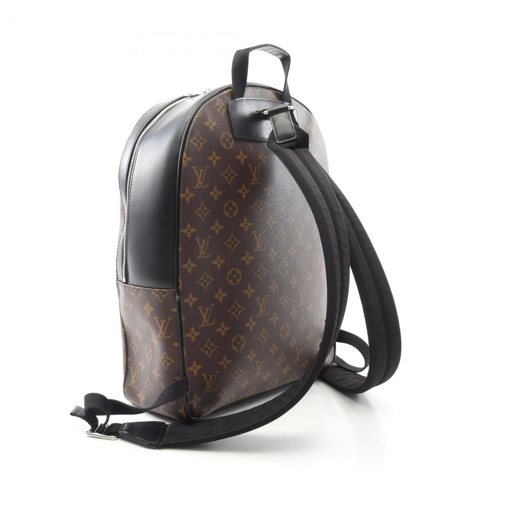 Louis Vuitton Black Brown Monogram Macassar Coated Canvas Monogram Pvc Leather Backpack (Pre-Owned)